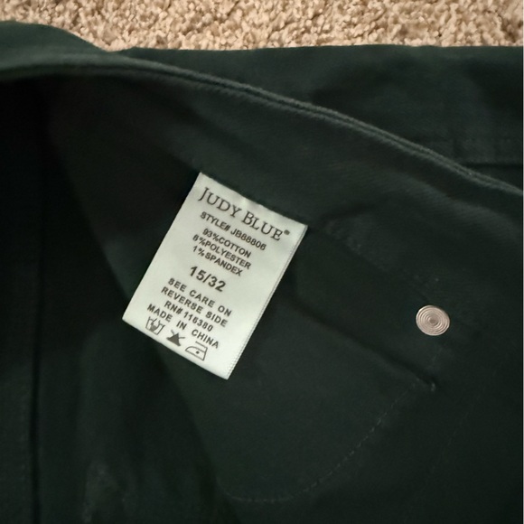 Judy Blue Teal Hailey Wide-Leg Cropped Pants - Picture 4 of 7